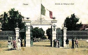 2971- Oran - Hopital Civil - Entree - 1904